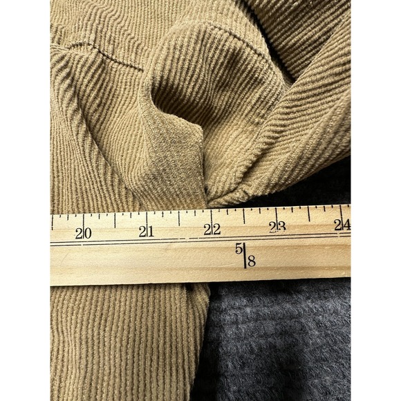Windsor Cropped Jacket Womens Small Brown Corduroy Button Front Raw Hem Short - Picture 3 of 6